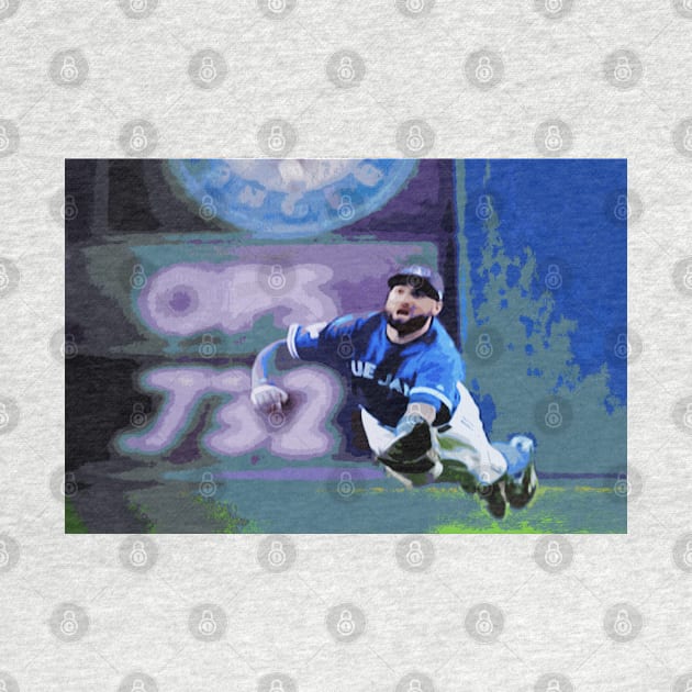 Kevin Pillar Takes a Dive by ninasilver